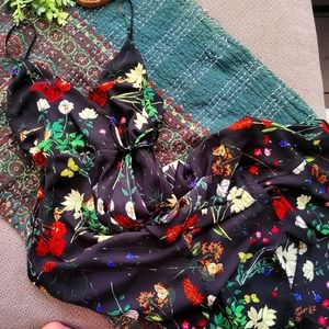 Promesa black floral dress